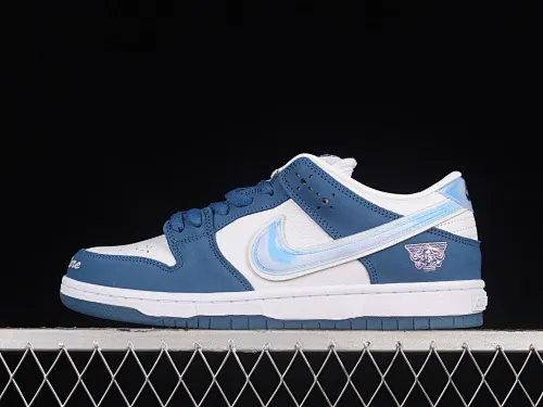 All Categories Nk SB Dunk Series Nk SB Dunk Low Low-top sneakers Pure original version Born x Raised x Nk SB Dunk American street style Joint model SB low-top sports and leisure sneakers FN7819-400